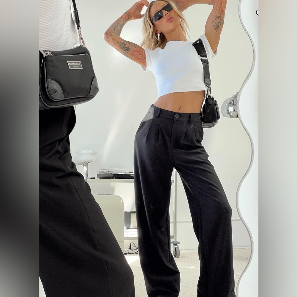 Princess Polly Archer pants Black tall